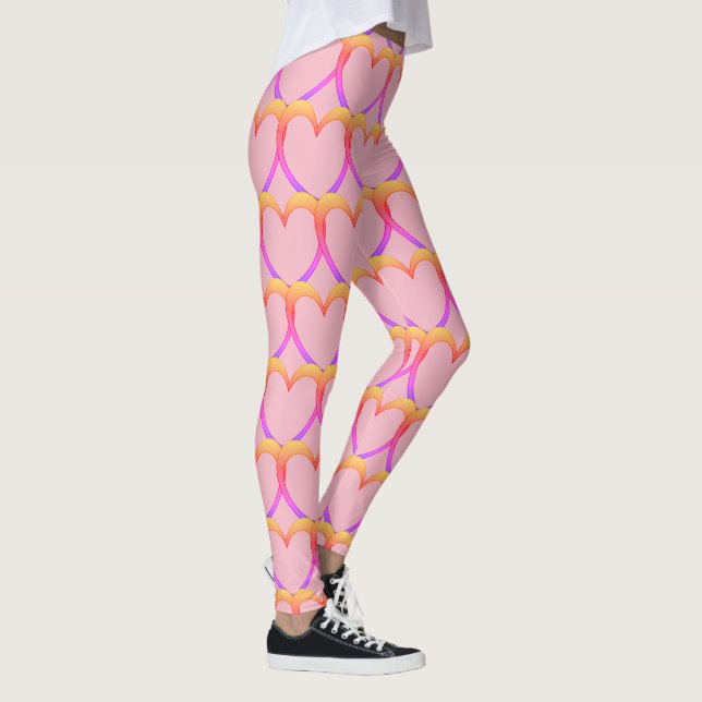 I luv-Rosa/Komprimeringsdel Leggings (Höger)