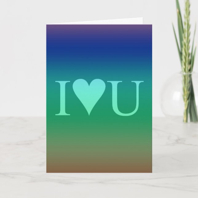 I LUV U HELGKORT (Framsida)