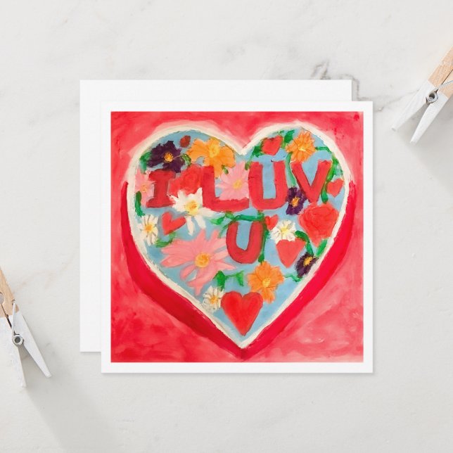 I Luv U Kort (Fram/Back In Situ)