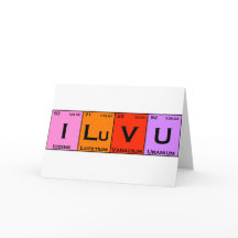 I LuV U romantiskt nervvalentinkort