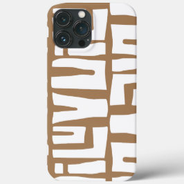 I LUV U-stammen Mönster Fodral-Mate iphone case