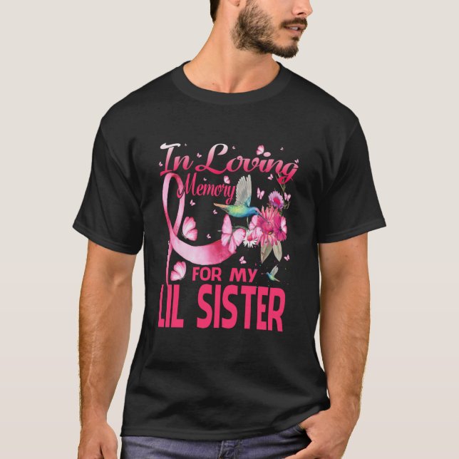 I lyft minne för min lila-syster t shirt (Framsida)