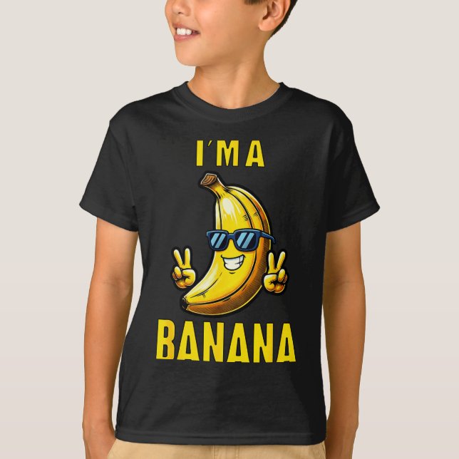 I’m A Banana Funny Cartoon Humor Design  T Shirt (Framsida)