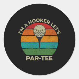 I&#; m A Let&#; s Par Tee Funny Golf Pappa Far D Runt Klistermärke
