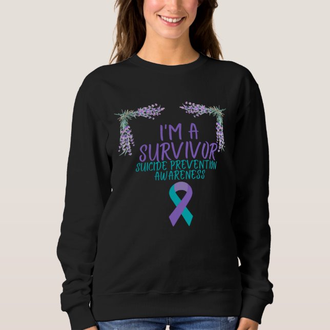 I m A Survivor Suicide Prevention Awareness T Shirt (Framsida)