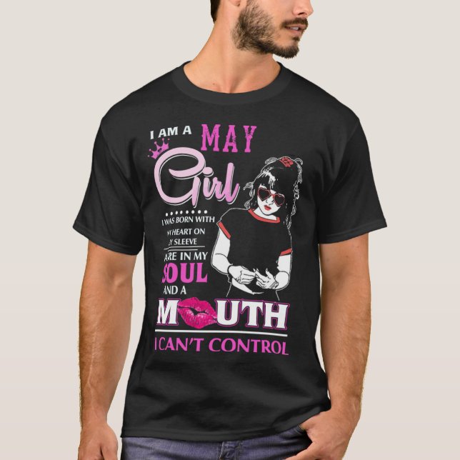I m An May Women Queen Born In May T Shirt (Framsida)