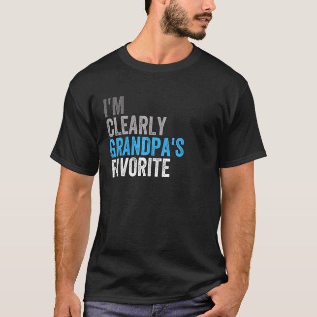 I m Clearly Grandpau2019s Favorite Family Daughter T Shirt (Framsida)