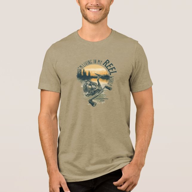 I’m Living in My | Funny Fisherman Gift | Outdoor  T Shirt (Framsida)
