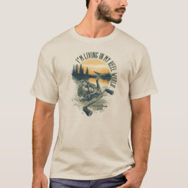 I’m Living in My Reel World | Fishing lake T Shirt