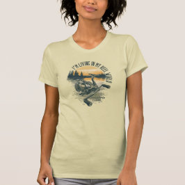 I’m Living in My Reel World | Fishing lake T Shirt