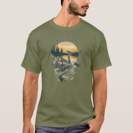 I’m Living in My Reel World | Fishing lake T Shirt