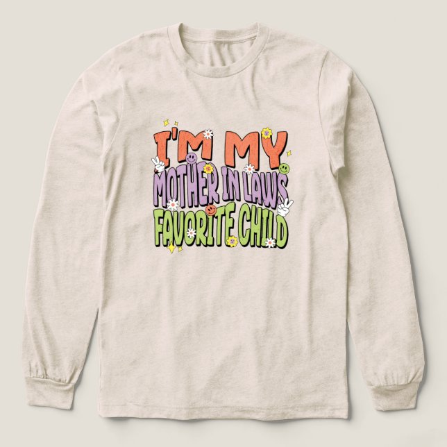 I’m My Mother-In-Law’s Favorite funny Christmas  T Shirt (Design framsida)