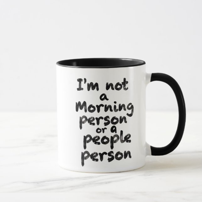I’m Not a Morning Person or a People Person mug Mugg (Höger)