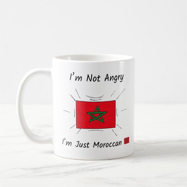 I’m Not Angry I’m Just Moroccan Mug Kaffemugg (Vänster)
