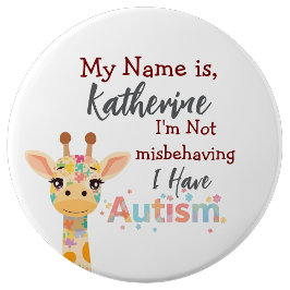 I’m Not Misbehaving,I Have Autism Button Pin Badge Knapp