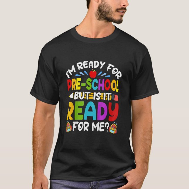 I m Ready For Preschool First Day Of School Boys G T Shirt (Framsida)