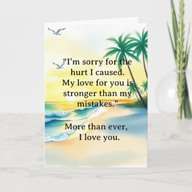 I’m Sorry Relationship Card Kort (Framsida)