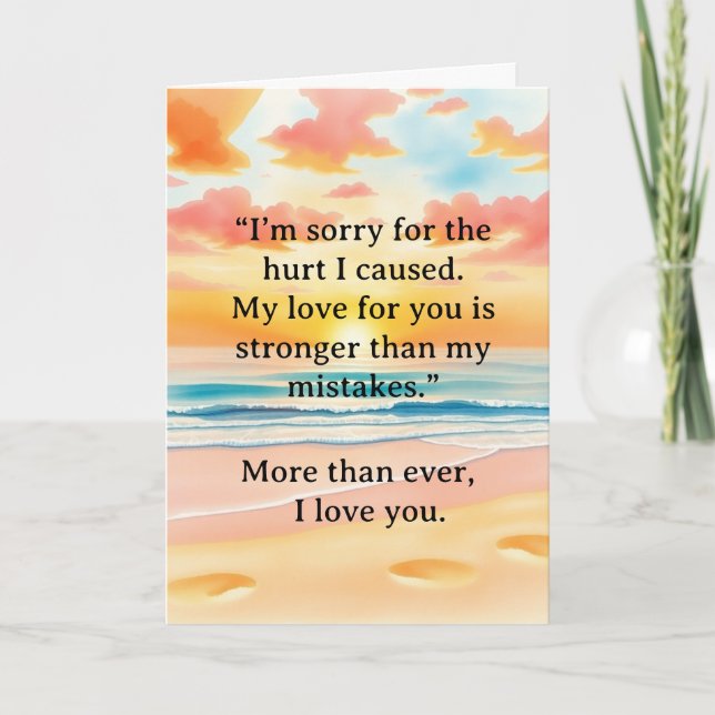 I’m Sorry Relationship Card Kort (Framsida)