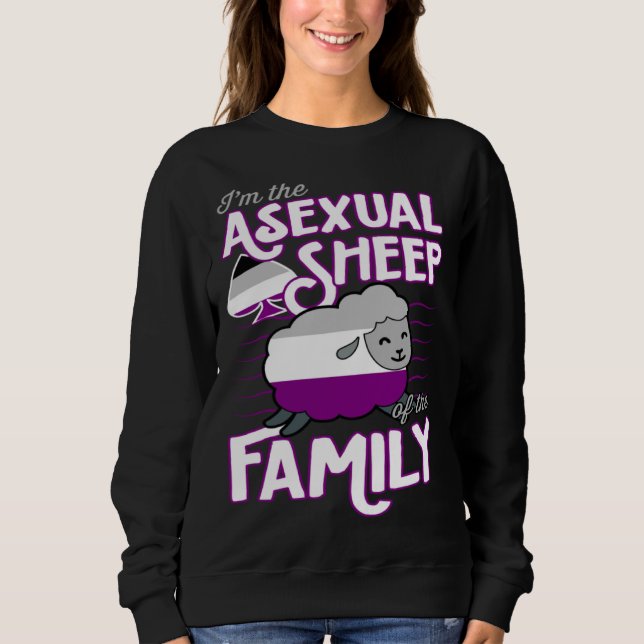 I m The Asexual Sheep Of My Family  Ace Pride Aest T Shirt (Framsida)