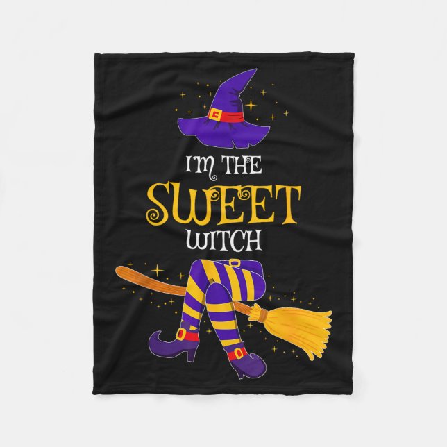 I’m The Sweet Witch Family Matching Costume Hallow Fleecefilt (Framsidan)