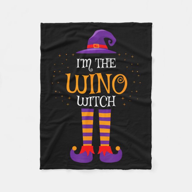I’m The Wino Witch Halloween Family Matching Group Fleecefilt (Framsidan)