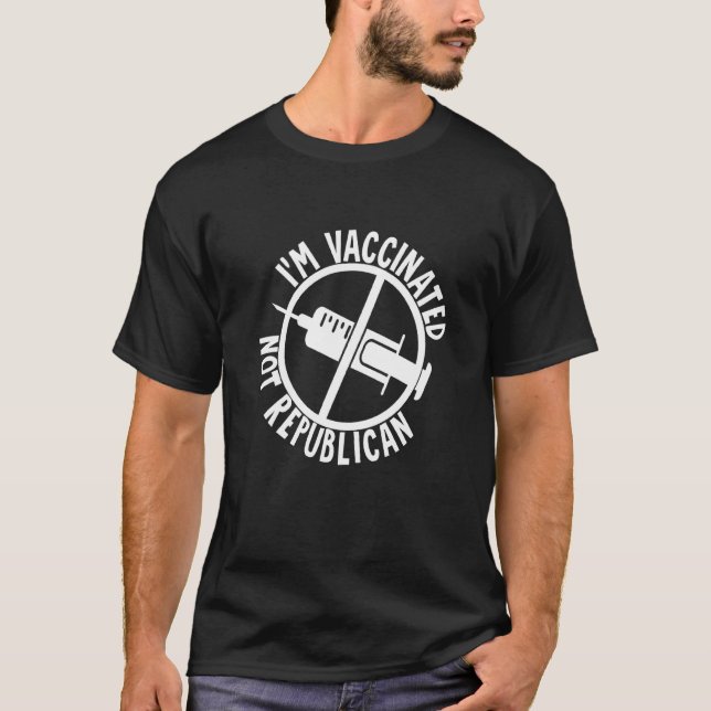 I M Vaccinerade, inte republikanska T Shirt (Framsida)