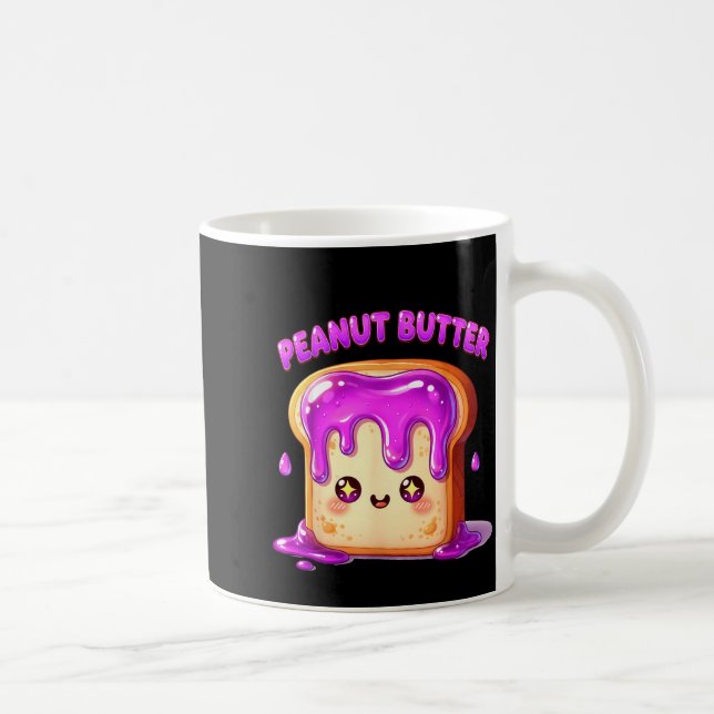 I’m With The Peanut Butter Funny Matching Couple C Kaffemugg (Höger)