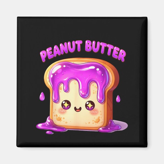 I’m With The Peanut Butter Funny Matching Couple C Magnet (Framsidan)