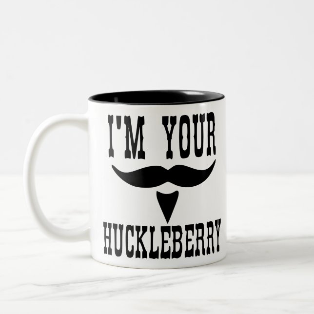 I’m Your Huckleberry  Stash  #USAPatriotGraphics Två-Tonad Mugg (Vänster)