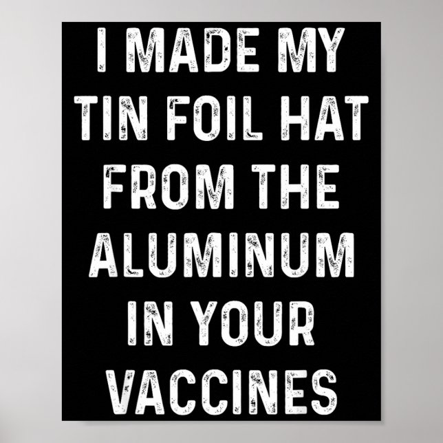 I Made My Tin Foil Hat From The Aluminum In Your V Poster (Framsidan)