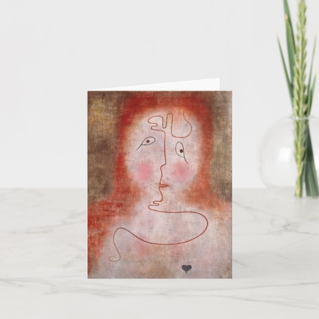 I Magic Spegel av Paul Klee Tack Kort (Framsida)