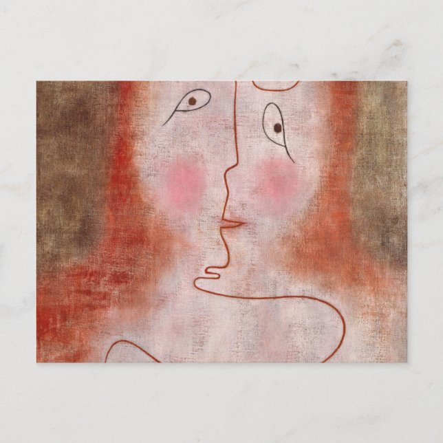 I Magic Spegel av Paul Klee Vykort (Framsida)