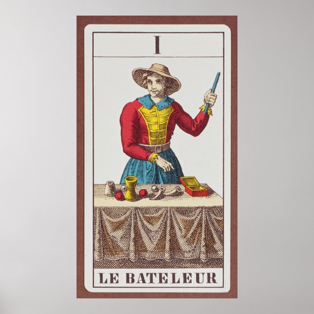 I Magician, sju tarotkort Poster (Framsidan)