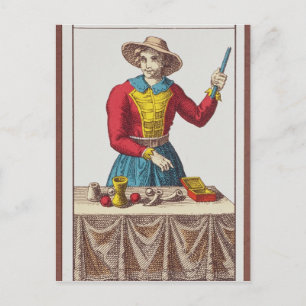I Magician, sju tarotkort Vykort