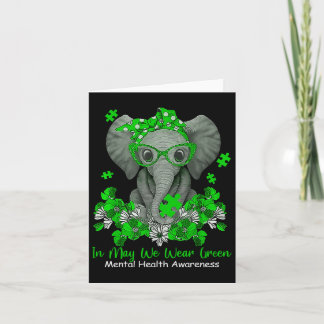 I maj 2010 Bäror vi Grönten Elephant Mental Health Kort