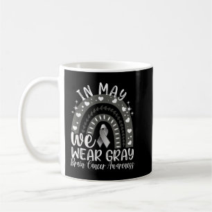 I maj Bära Grått Brain Cancer Awareness Månad R Kaffemugg