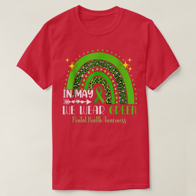 I maj Bära Grönt 2608 1037 T Shirt (Design framsida)