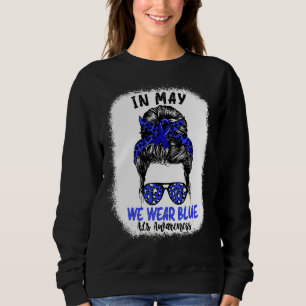 I maj Bäror vi Blue Als Disease Awareness Messy Bu T Shirt