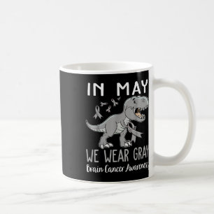 I maj Bäror vi Grått Brain Cancer Awareness Månad Kaffemugg