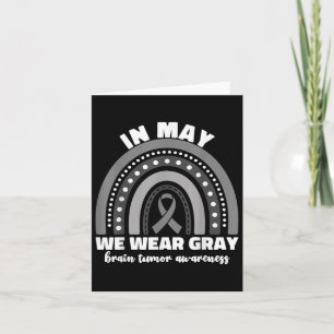I maj Bäror vi Grått Brain Tumor Awareness Month m Kort