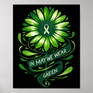 I maj Bäror vi Grönten Mental Health Awareness Sti Poster