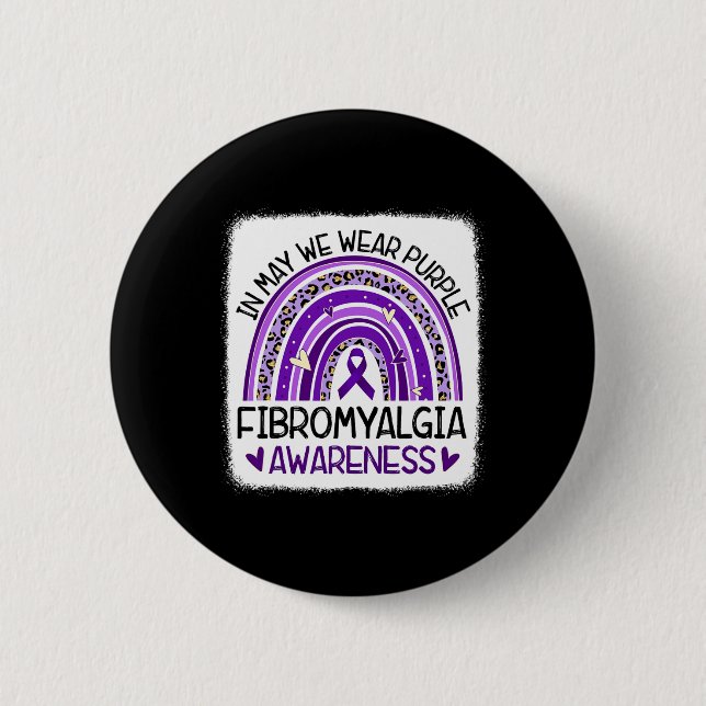 I maj Bäror vi Lila Fibromyalgia Awareness 2 Knapp (Framsida)