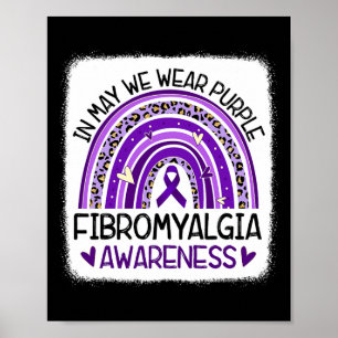 I maj Bäror vi Lila Fibromyalgia Awareness 2 Poster