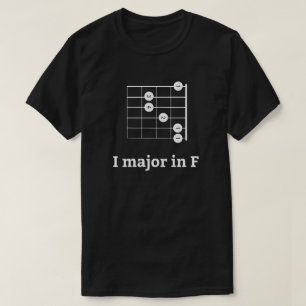 I Major i F Guitar Chord T Shirt
