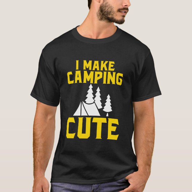 I Make Camping Cute boy T Shirt (Framsida)