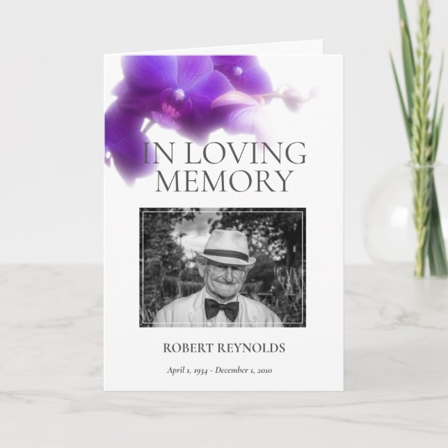 I mallen för Loving Memory Funeral Service Program (Framsida)