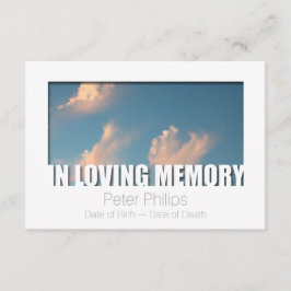 I mallen Loving Memory Template 5 Firande of Life Inbjudningar