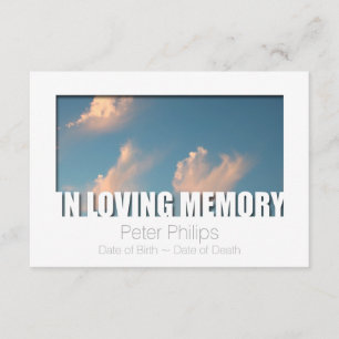 I mallen Loving Memory Template 5 Firande of Life Inbjudningar