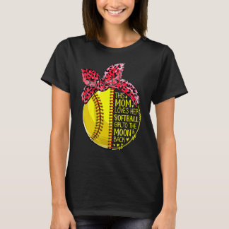 I Mamma Kärlek har hon sin softball Girl Pitchers  T Shirt