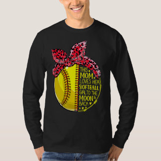 I Mamma Kärlek har hon sin softball Girl Pitchers  T Shirt